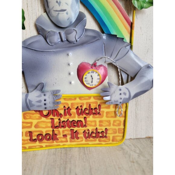 Vintage wizard of Oz sign tin man Hanging metal sign home decor - Picture 3 of 9